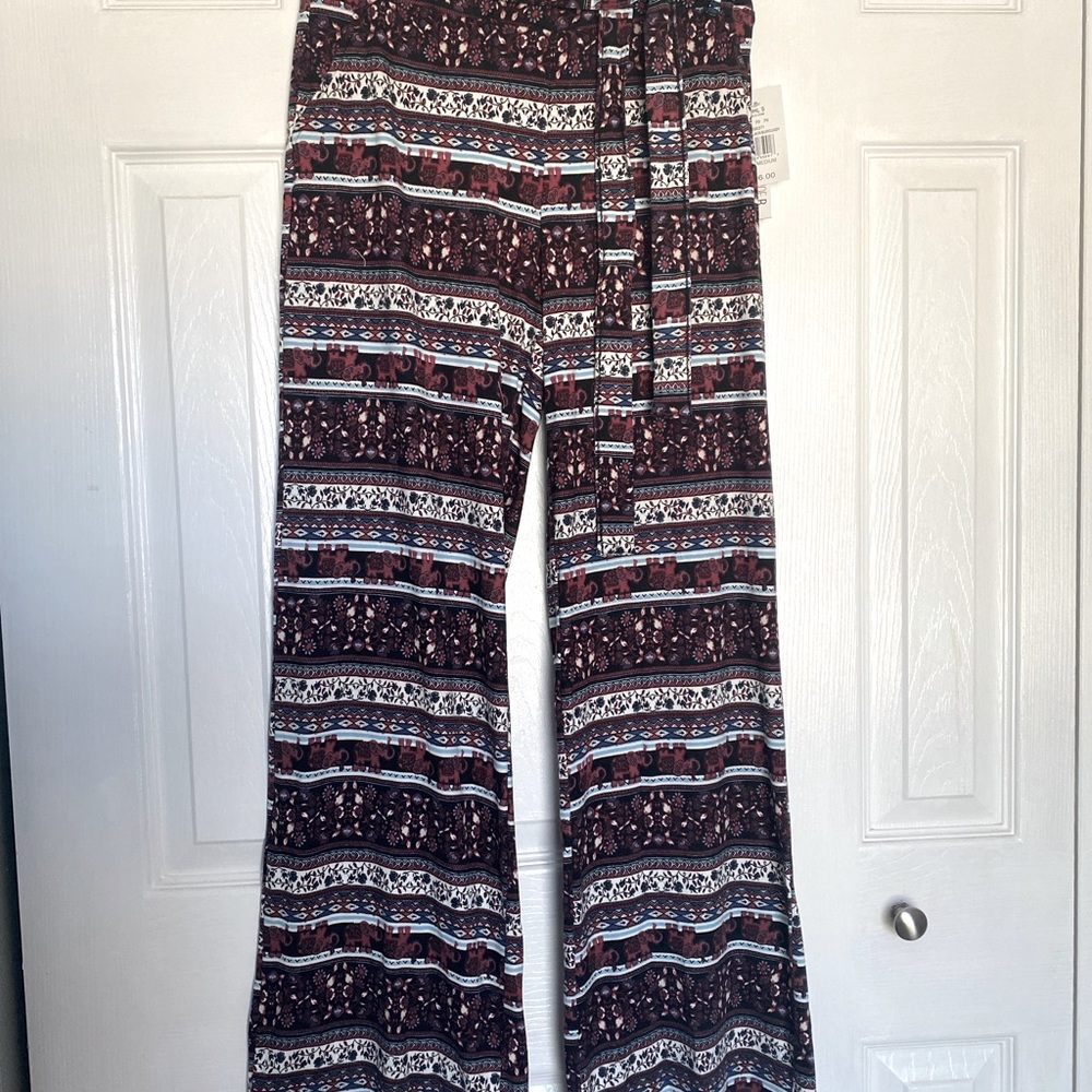 Stretchy Wide Leg Pants
